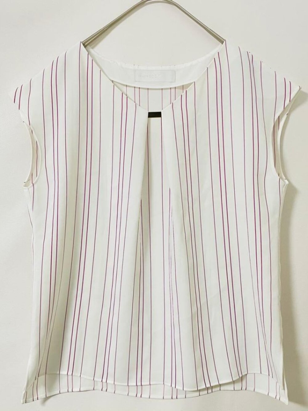Nolle Sleeveless Stripe Blouse White